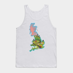 UK map Tank Top